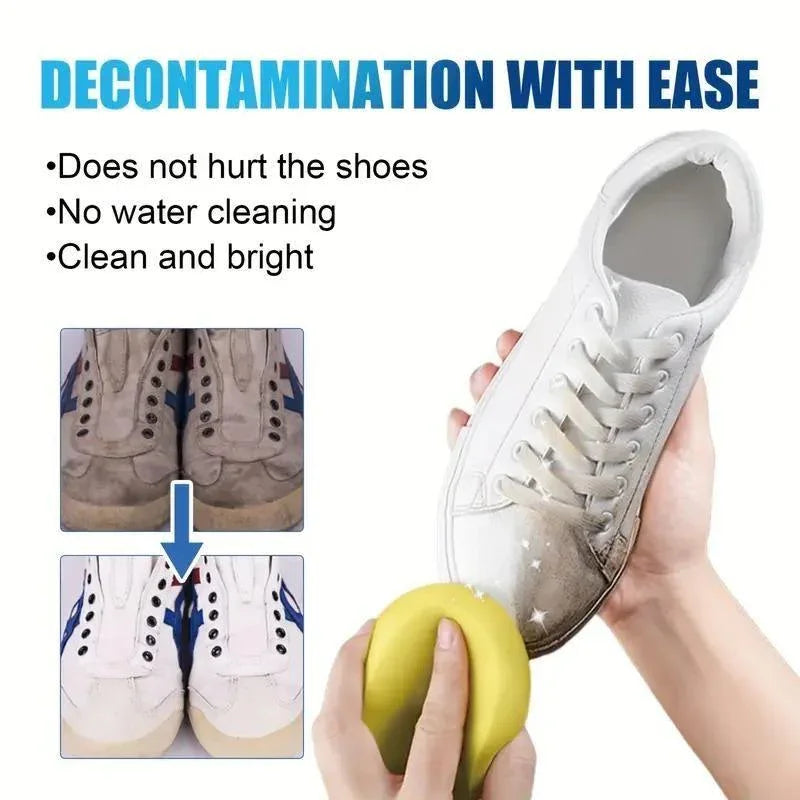 Multipurpose Whitening Cleaning Cream with Sponge – 100g | Powerful Stain Remover for Kitchen, Tiles, Sink,