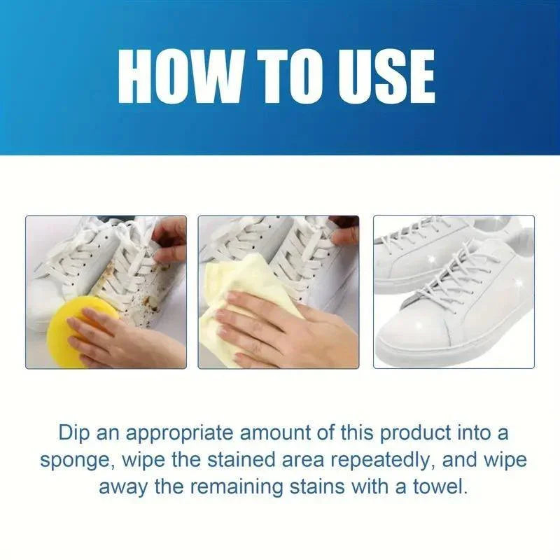Multipurpose Whitening Cleaning Cream with Sponge – 100g | Powerful Stain Remover for Kitchen, Tiles, Sink,