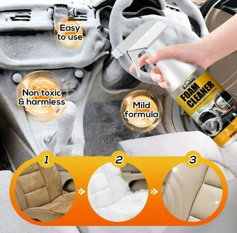 PayHong Multi-Purpose Foam Cleaner for Home Appliance Automoive Car Interior (60 ml)