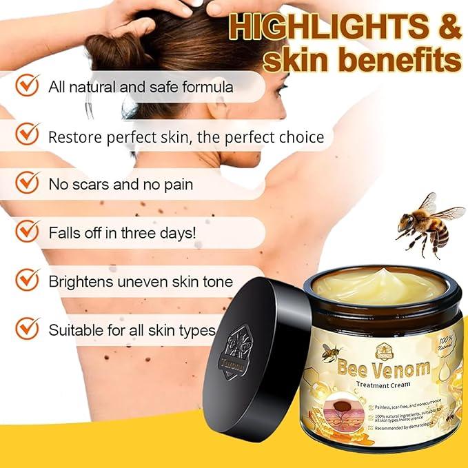 Bee Venom Skin Treatment Cream,Repair Maximum Strength for All Skin Types (1PCS)