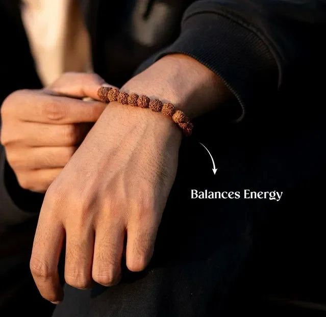 7 Mukhi Nepali Original Rudraksha Bracelet With Lab Tested Beads – Spiritual Rudraksha Bracelet