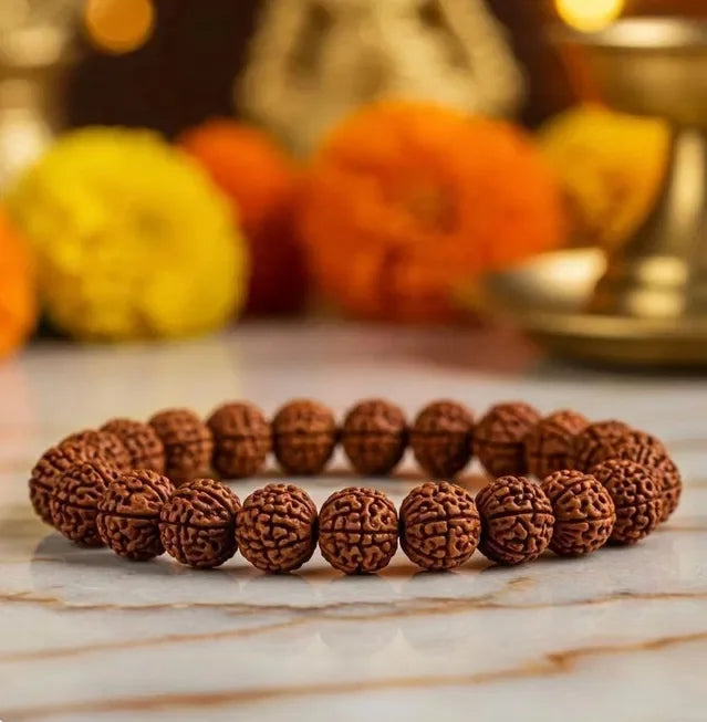 7 Mukhi Nepali Original Rudraksha Bracelet With Lab Tested Beads – Spiritual Rudraksha Bracelet