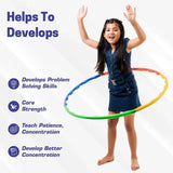 Owlix Hula Hoop for Adults & Kids – Adjustable Fitness Hoop for Weight Loss & Fun Exercise | Bestselling Home Workout Tool