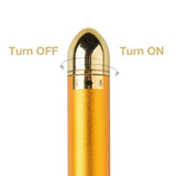 24K Gold Energy Beauty Bar Electric Mild Vibration Facial Massage Roller Original  With Waterproof- pack 1