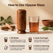 Vijaysar Wooden Glass for Blood Sugar Support – Natural Ayurvedic Diabetes Control Cup