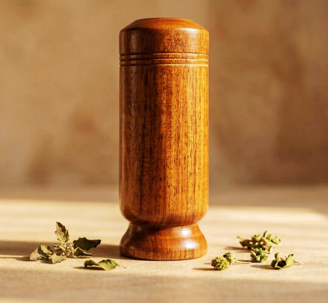 Vijaysar Wooden Glass for Blood Sugar Support – Natural Ayurvedic Diabetes Control Cup