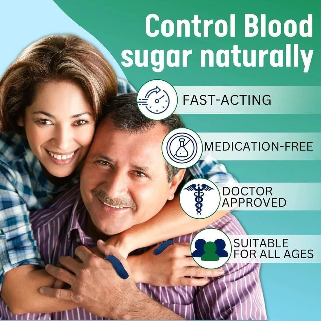 Sugar Control LI4 Acupressure Point Clip Original- Wearable Hand Massager (Pack of 2)