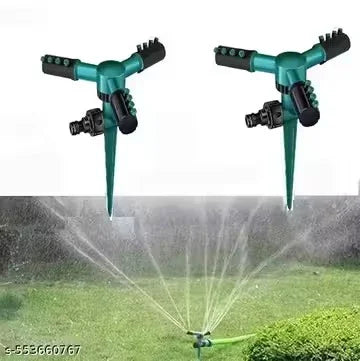Automatic 360° Rotating Garden Sprinkler – Adjustable Water Sprayer for Lawn, Plant Irrigation & Kids Play