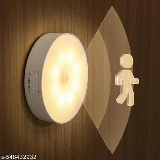 VIAXANA Motion Sensor Light for Home – USB Rechargeable LED Night Light | Wireless Self-Adhesive Body Induction Lamp for Wardrobe, Cupboard & Stairs