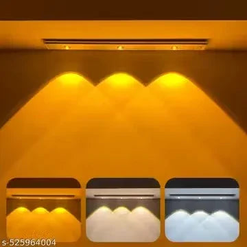 VIAXANA Motion Sensor Light for Home – USB Rechargeable LED Night Light | Wireless Self-Adhesive Body Induction Lamp for Wardrobe, Cupboard & Stairs