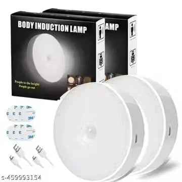 VIAXANA Motion Sensor Light for Home – USB Rechargeable LED Night Light | Wireless Self-Adhesive Body Induction Lamp for Wardrobe, Cupboard & Stairs