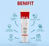 🦷 SP-6 Whitening Toothpaste | Probiotic Teeth Whitening for Stains, Bad Breath & Gum Health- ( Pack of 2)