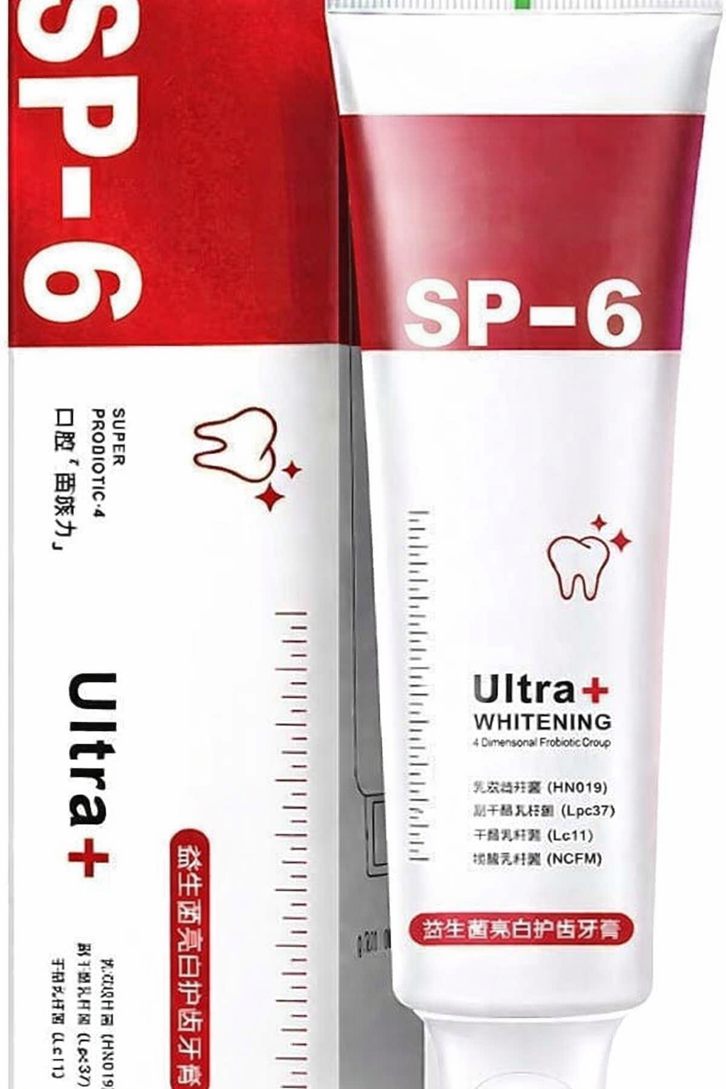 🦷 SP-6 Whitening Toothpaste | Probiotic Teeth Whitening for Stains, Bad Breath & Gum Health- ( Pack of 2)